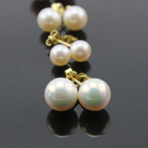Home freshwater pearl earrings 5 15mm diameter