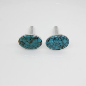 natural turquoise sterling silver cufflinks 201146