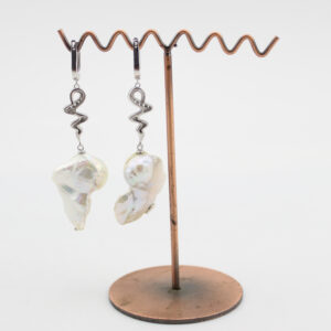 925 sterling silver baroque pearl earrings 280008