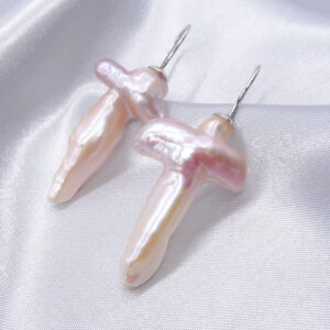 925 sterling silver cross pearl earrings 270390