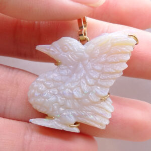 Home 14k genuine opal pendant